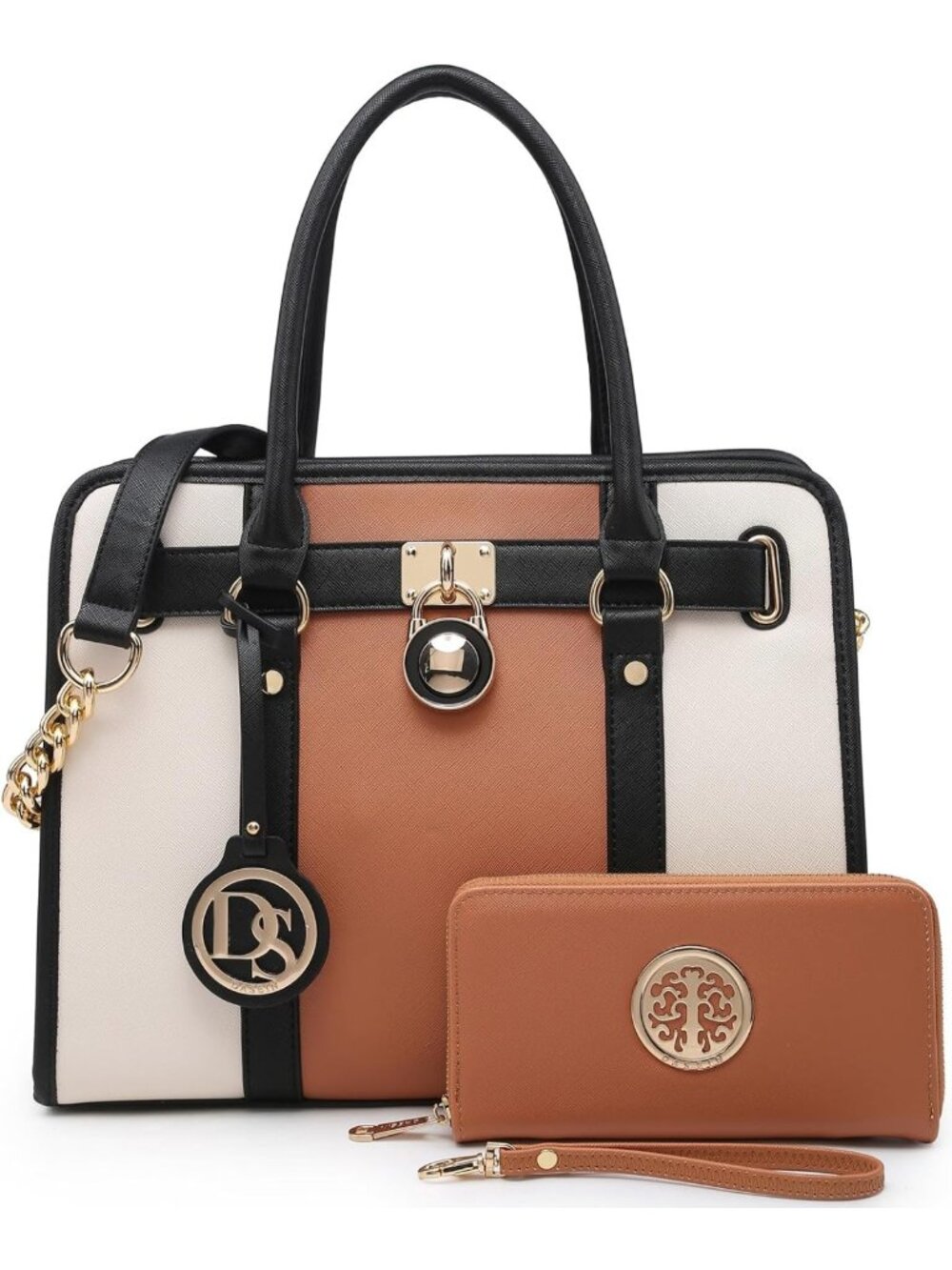 Stylish Women's Satchel Tote Bag with Matching Wallet | Versatile Shoulder Purse